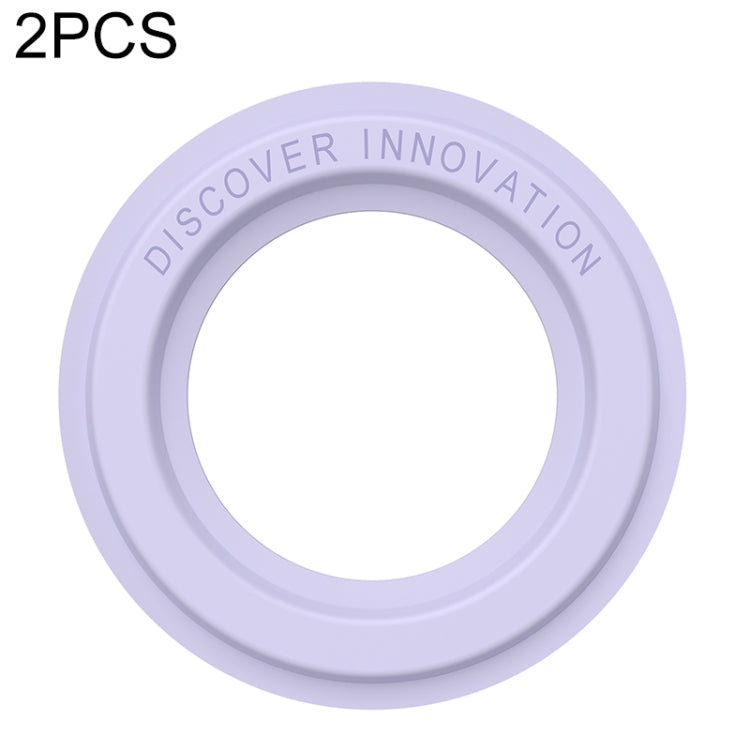 2 PCS NILLKIN Portable PU Leather Magnetic Ring Sticker (Purple) - HoMEdemic™ 