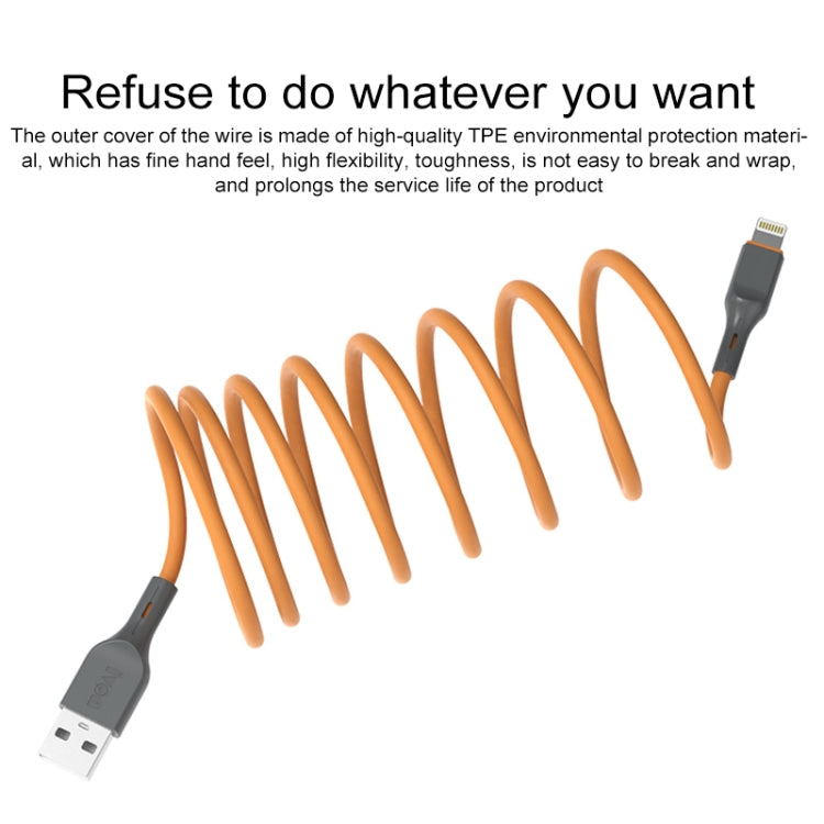 IVON CA78 2.4A 8 Pin Fast Charging Data Cable, Length: 1m (Blue) - HoMEdemic™ 