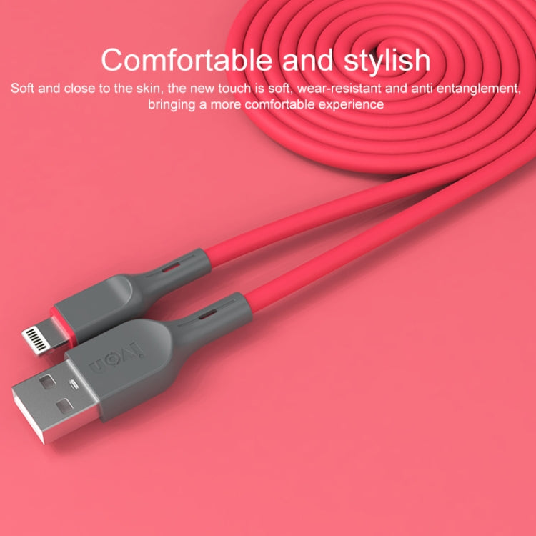 IVON CA78 2.4A 8 Pin Fast Charging Data Cable, Length: 1m (Blue) - HoMEdemic™ 