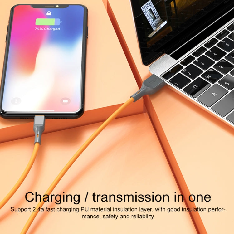 IVON CA78 2.4A 8 Pin Fast Charging Data Cable, Length: 1m (Blue) - HoMEdemic™ 