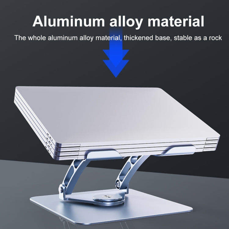 R-JUST HZ39 Triangular Swivel Lift Laptop Stand (Silver) - HoMEdemic™ 