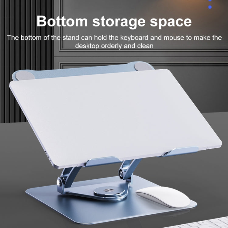R-JUST HZ39 Triangular Swivel Lift Laptop Stand (Silver) - HoMEdemic™ 
