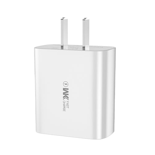 WK WP-U109 Max 20W USB + Type-C Fast Charging with Digital Display , Plug Type: US Plug - HoMEdemic™ 