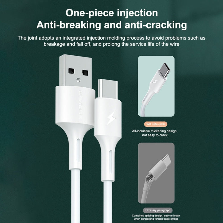 WK WDC-136 USB to 8 Pin 3A Fast Charing Data Cable(Black) - HoMEdemic™ 