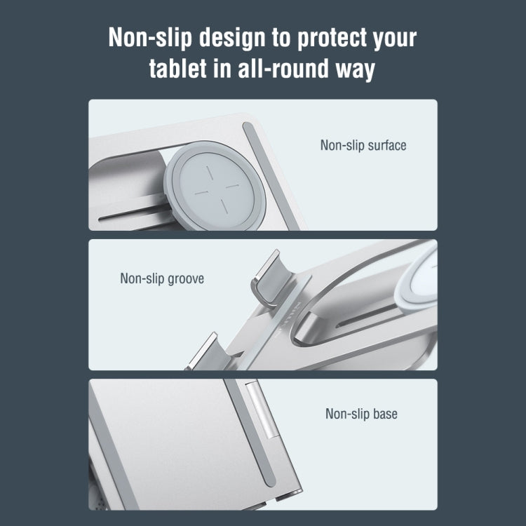 NILLKIN PowerHold Tablet Wireless Charging Stand (Silver) - HoMEdemic™ 