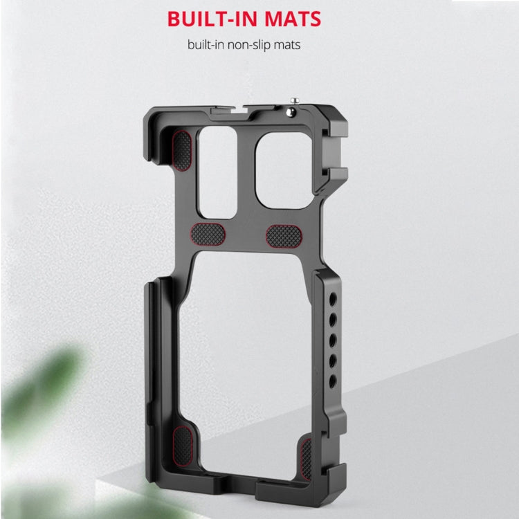 For iPhone 11 Pro Max YELANGU C23 Video Camera Cage Stabilizer with PC Case (Black) - HoMEdemic™ 