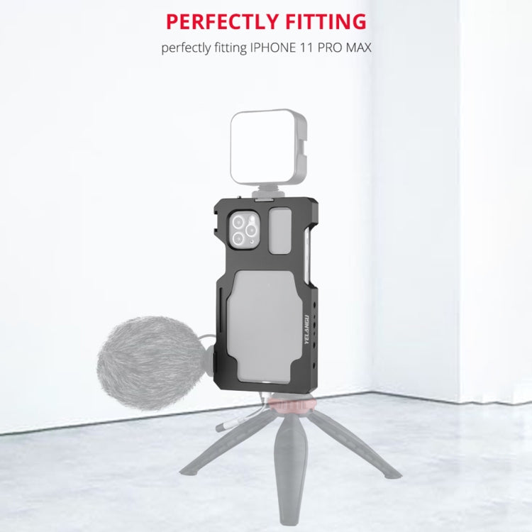 For iPhone 11 Pro Max YELANGU C23 Video Camera Cage Stabilizer with PC Case (Black) - HoMEdemic™ 