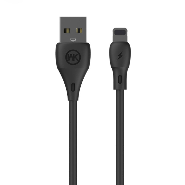 WK WDC-072 1m 2.1A Output Full Speed Series USB to 8 Pin Data Sync Charging Cable (Black) - HoMEdemic™ 