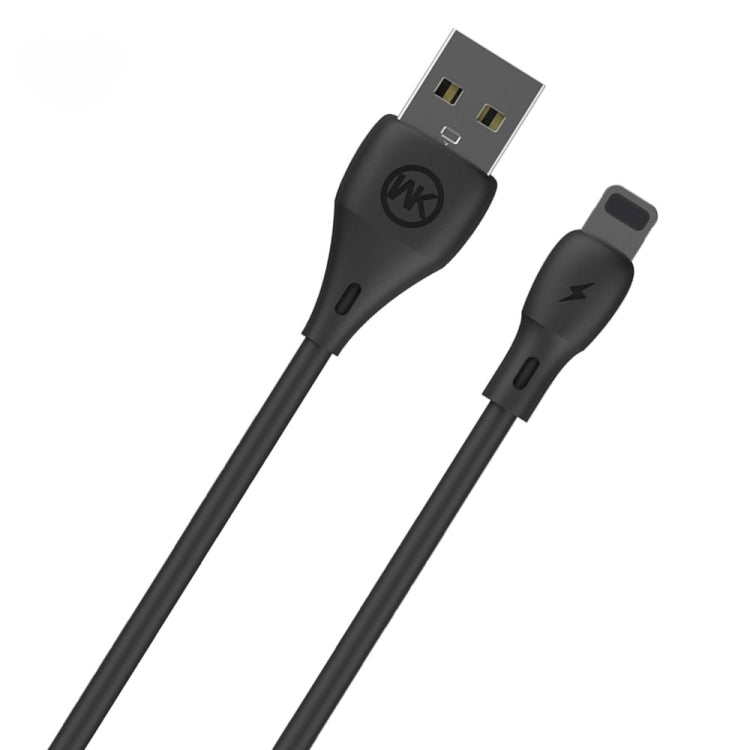 WK WDC-072 1m 2.1A Output Full Speed Series USB to 8 Pin Data Sync Charging Cable (Black) - HoMEdemic™ 