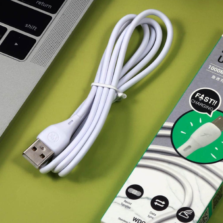 WK WDC-072 1m 2.1A Output Full Speed Series USB to 8 Pin Data Sync Charging Cable (Black) - HoMEdemic™ 