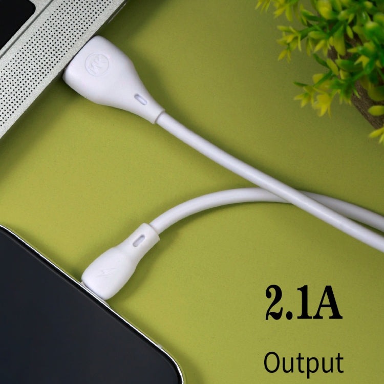 WK WDC-072 1m 2.1A Output Full Speed Series USB to 8 Pin Data Sync Charging Cable (Black) - HoMEdemic™ 