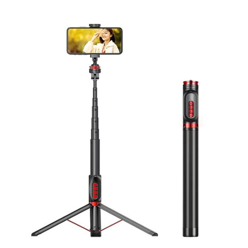 Aluminum Alloy Mobile Phone Bluetooth Selfie Stick Live Floor Tripod Bracket, Height: 1.8m - HoMEdemic™ 