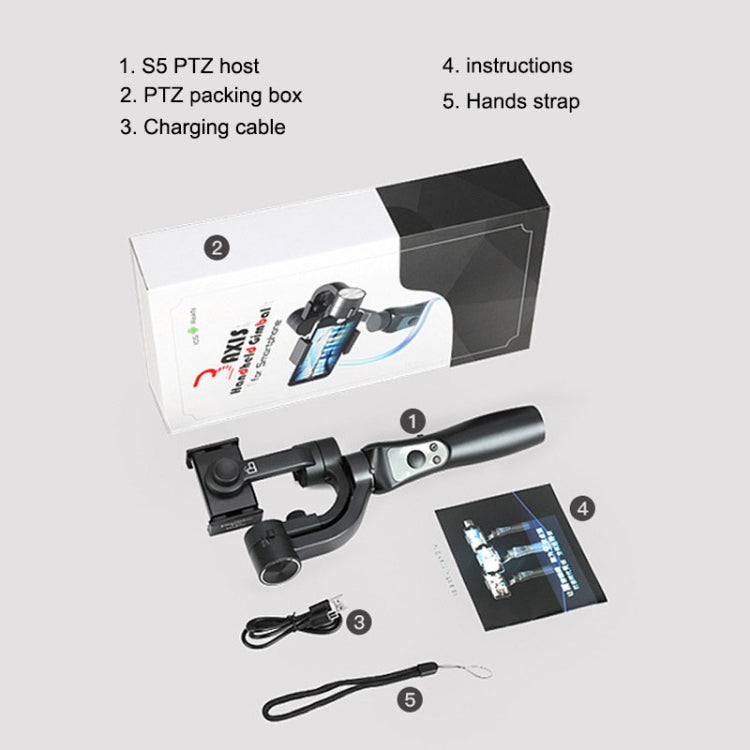 S5 Mobile Phone Stabilizer Three-axis Anti-shake Handheld Gimbal, S5 - HoMEdemic™ 