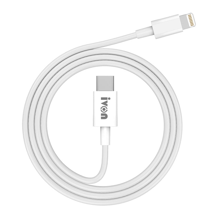 IVON CA93 20W PD USB-C / Type-C to 8 Pin TPE Fast Charging Data Cable, Cable Length: 1m - HoMEdemic™ 