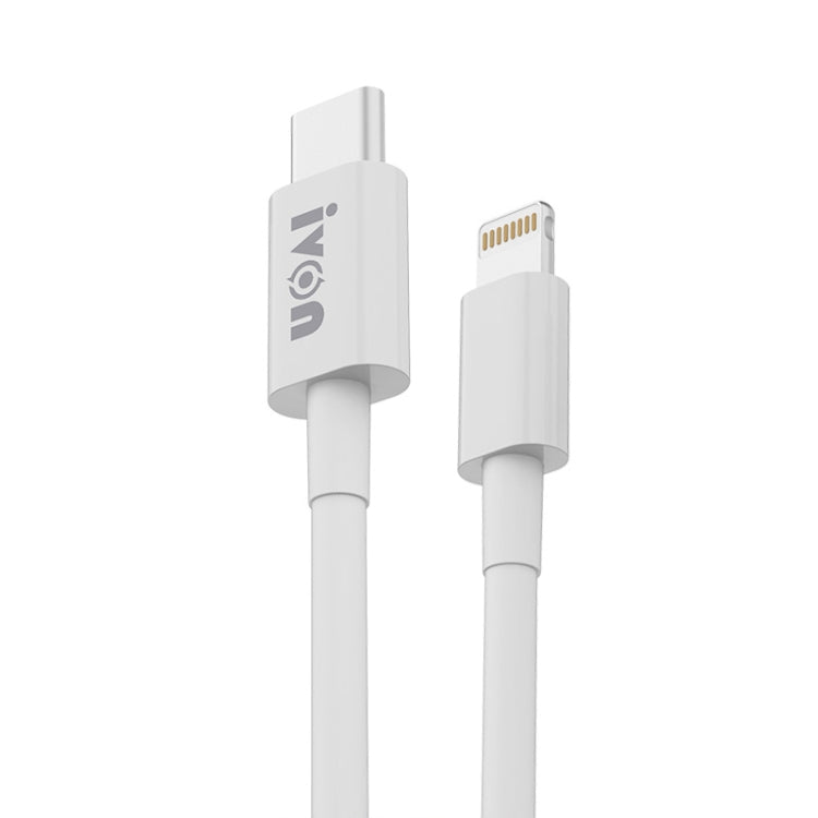 IVON CA93 20W PD USB-C / Type-C to 8 Pin TPE Fast Charging Data Cable, Cable Length: 1m - HoMEdemic™ 