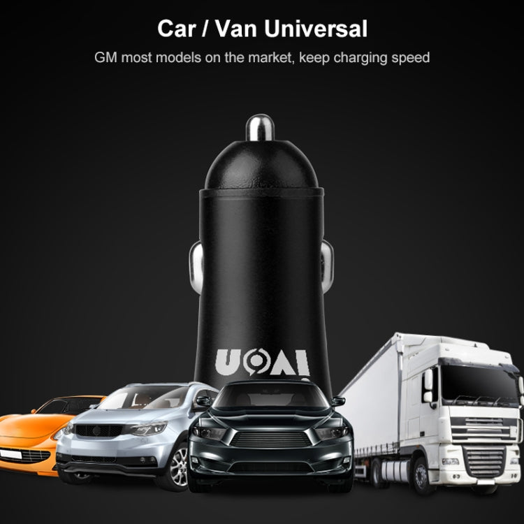 IVON CC26 5V 2.1A Dual USB Port Mini Car Charger (Grey) - HoMEdemic™ 