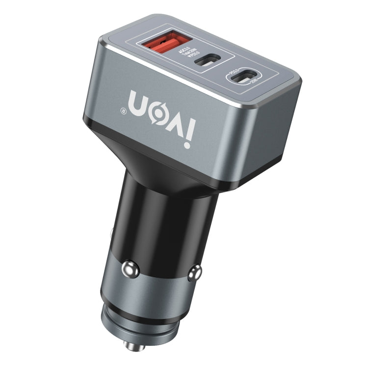 IVON CC43 45W PD 3.0 Dual USB-C / Type-C + QC 3.0 USB Port Square Car Charger - HoMEdemic™ 