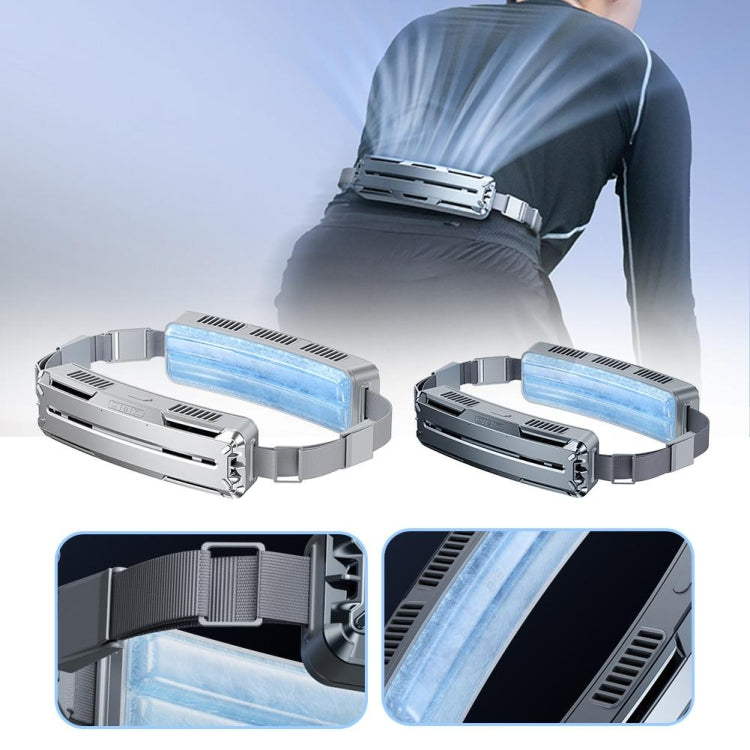 Ice Belt Outdoor Sports Cooling Fan Portable Mini Waist Fan(Silver Gray) - HoMEdemic™ 