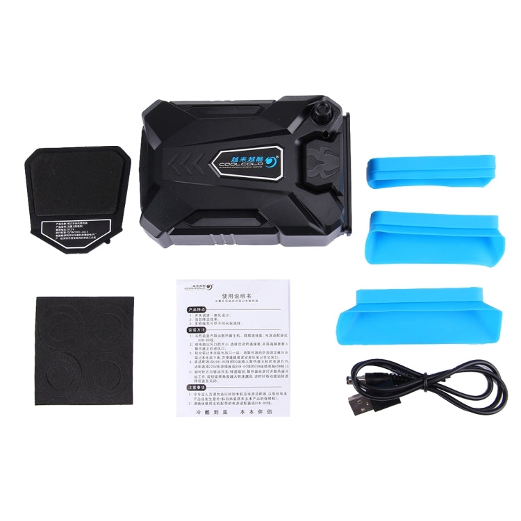 Ice Troll III Gaming Laptop Notebook Cooling Pad Mute Air Extracting Cooling Fan Turbo Heat Radiator with Appropriative USB Cable - HoMEdemic™ 