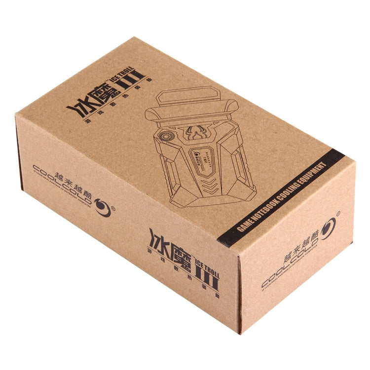 Ice Troll III Gaming Laptop Notebook Cooling Pad Mute Air Extracting Cooling Fan Turbo Heat Radiator with Appropriative USB Cable - HoMEdemic™ 