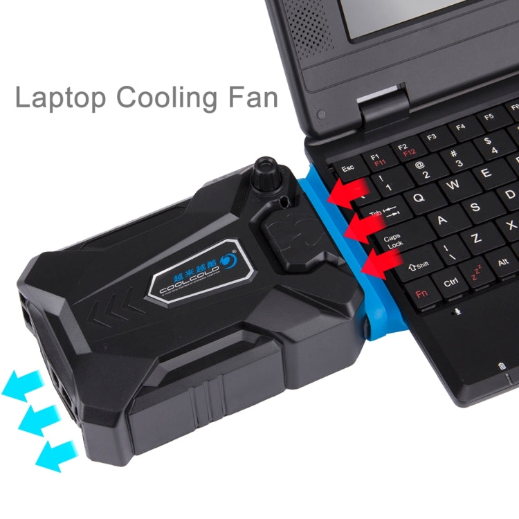 Ice Troll III Gaming Laptop Notebook Cooling Pad Mute Air Extracting Cooling Fan Turbo Heat Radiator with Appropriative USB Cable - HoMEdemic™ 