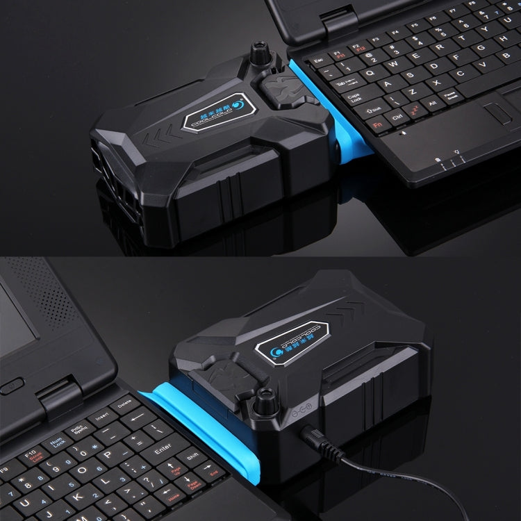 Ice Troll III Gaming Laptop Notebook Cooling Pad Mute Air Extracting Cooling Fan Turbo Heat Radiator with Appropriative USB Cable - HoMEdemic™ 