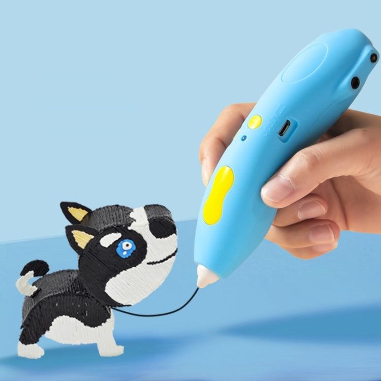 Infrared Sensing Low-temperature 3D Printing Pen Children DIY Graffiti Painting Pen(1000 mAh-Blue) - HoMEdemic™ 