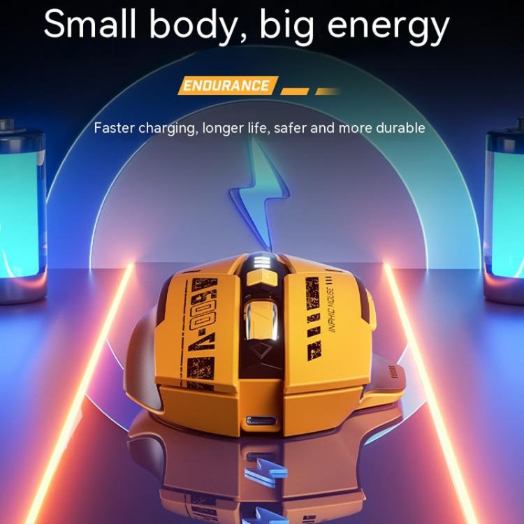 Inphic A9 Bluetooth 3 Mode Mouse Silent Charging Mechanical Feel Wireless Mouse - HoMEdemic™ 