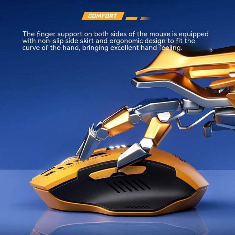 Inphic A9 Bluetooth 3 Mode Mouse Silent Charging Mechanical Feel Wireless Mouse - HoMEdemic™ 