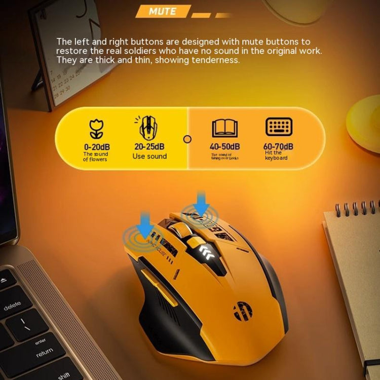 Inphic A9 Bluetooth 3 Mode Mouse Silent Charging Mechanical Feel Wireless Mouse - HoMEdemic™ 