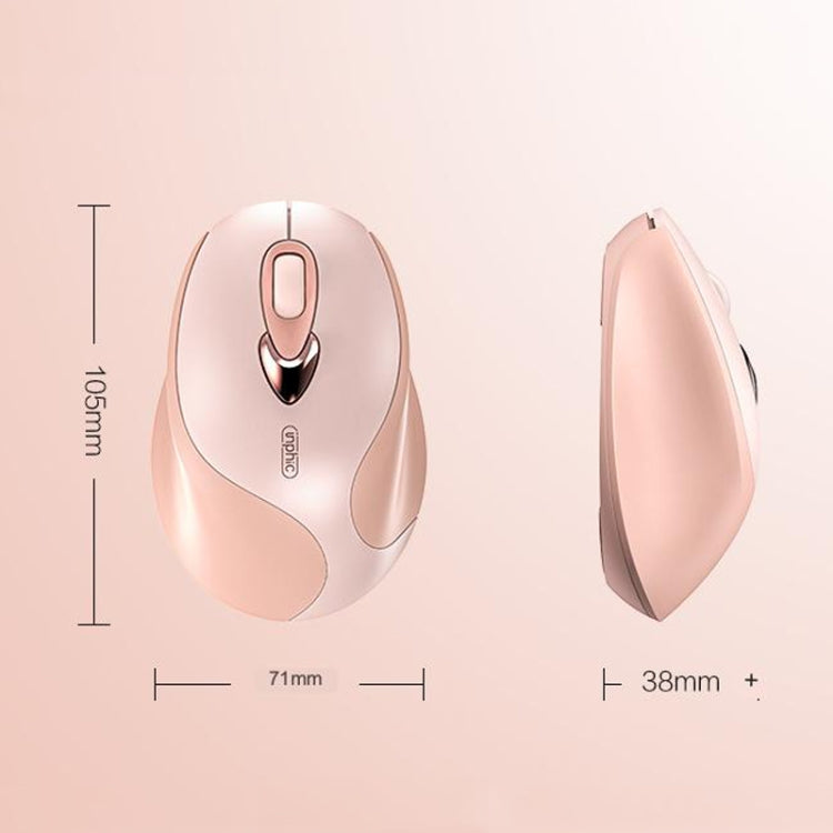 Inphic M8 Wireless Mouse Charging Quiet Office Home 2.4G USB Mouse(Milk Tea) - HoMEdemic™ 