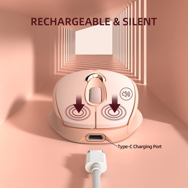 Inphic M8 Wireless Mouse Charging Quiet Office Home 2.4G USB Mouse(Milk Tea) - HoMEdemic™ 