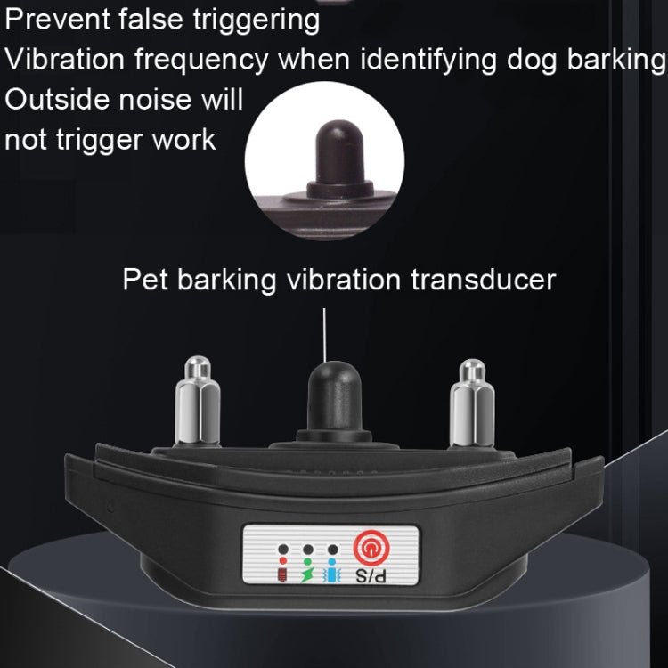 Intelligent Anti-barking Device Dog Trainer Collar, Style: Vibration+Sound(Black) - HoMEdemic™ 