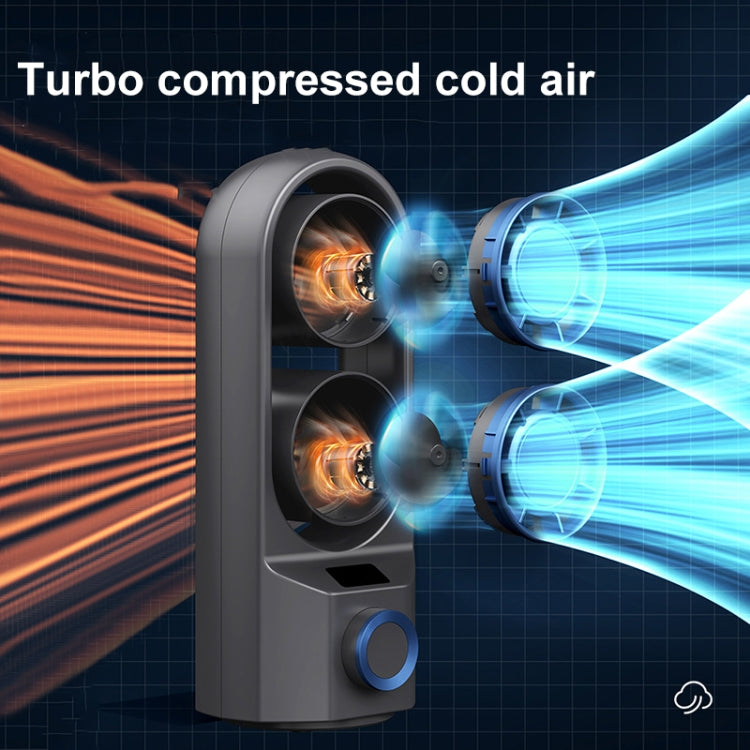 Intelligent Digital Display 100-Speed Stepless Speed Desktop Shaking Head Tower Fan(Dark Gray) - HoMEdemic™ 