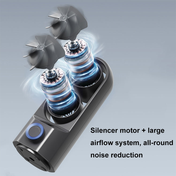 Intelligent Digital Display 100-Speed Stepless Speed Desktop Shaking Head Tower Fan(Dark Gray) - HoMEdemic™ 