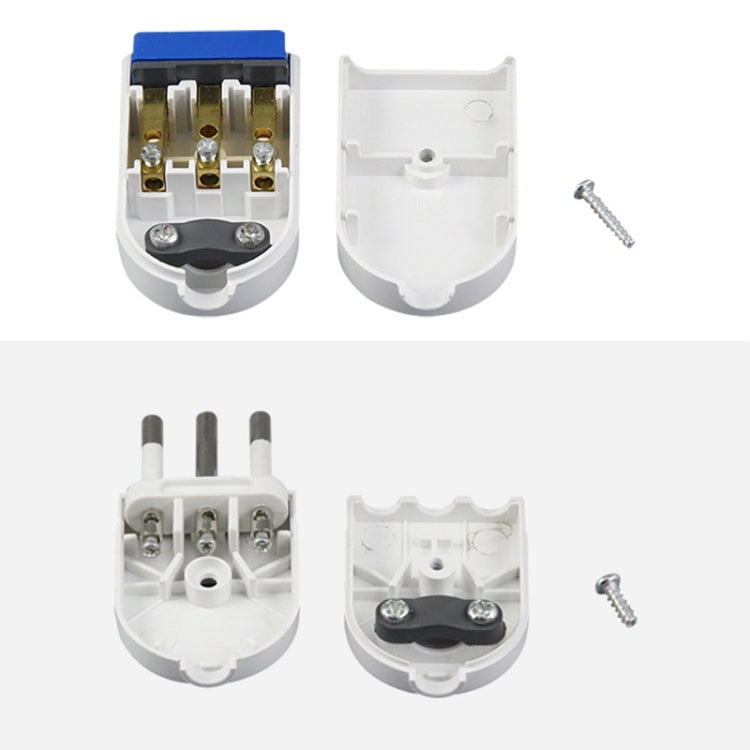 Italian Standard Three Round Pin Detachable Male Plug + 3-hole Female Socket - HoMEdemic™ 