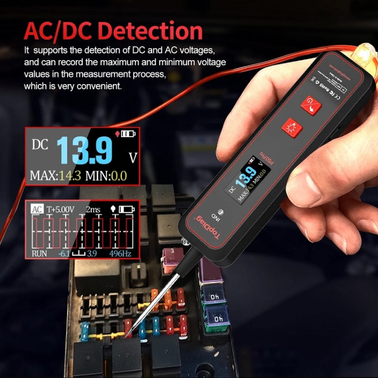 JDiag Mini Circuit Tester AC/DC Detection Multi-function Oscilloscope(P50 Pro) - HoMEdemic™ 