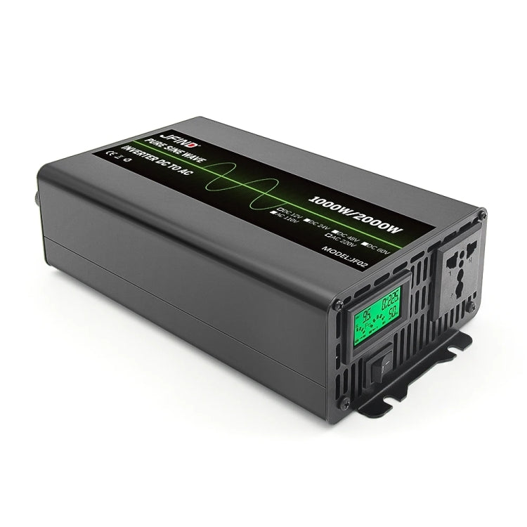 JFIND JF02 12V to 220V Pure Sine Wave Power Inverter, Universal Plug, Rated Power: 1000W; Instantaneous Power Rating: 2000W - HoMEdemic™ 