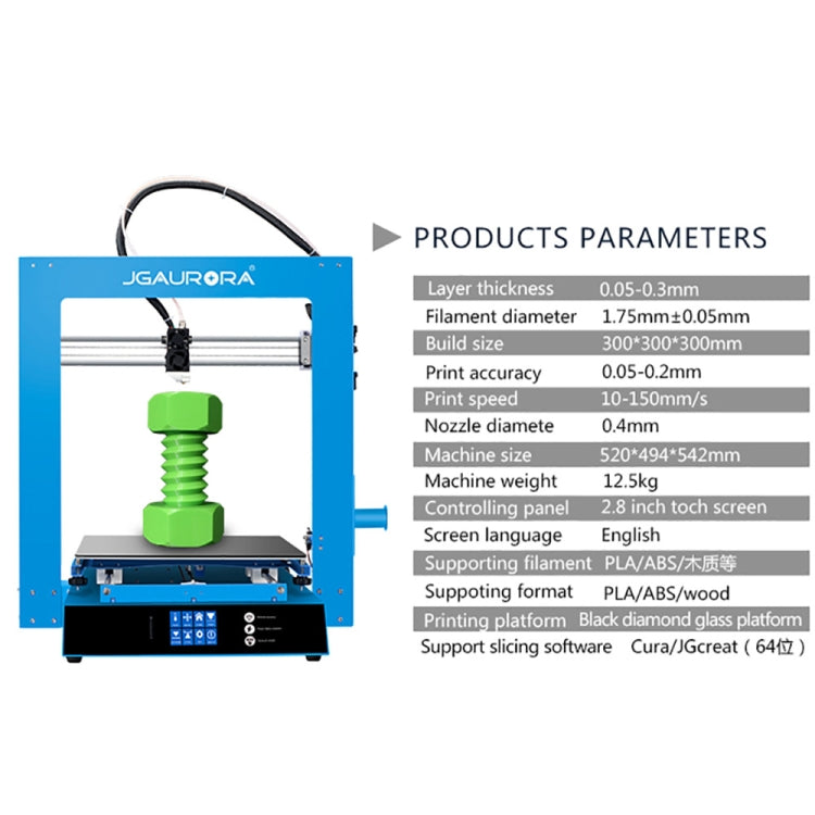 JGAURORA A1 Desktop High Precision Metal Plate Frame Three-Dimensional Physical 3D Printer - HoMEdemic™ 