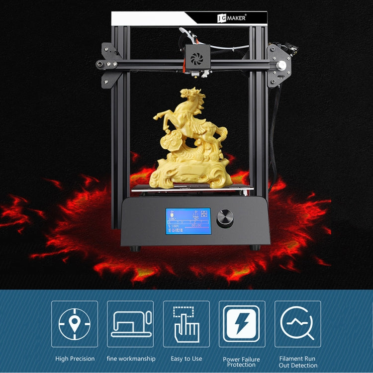 JGAURORA Magic 250W LCD Display Desktop 3D Printer with Knob Control - HoMEdemic™ 