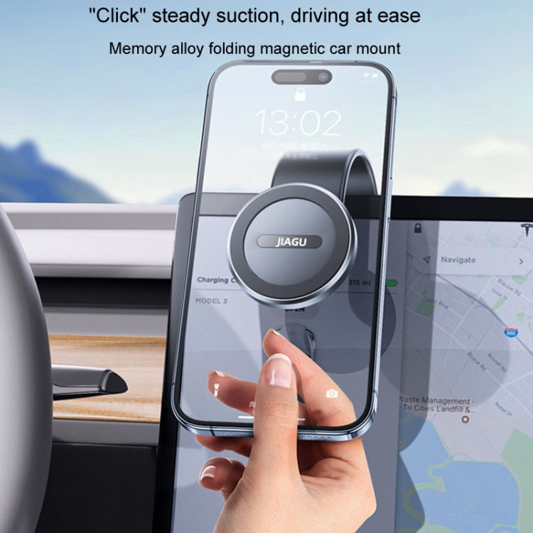 JIAGU Car Suction Cup Type Magsafe Mobile Phone Bracket Telescopic Instrument Panel Car Navigation Rack(Black) - HoMEdemic™ 