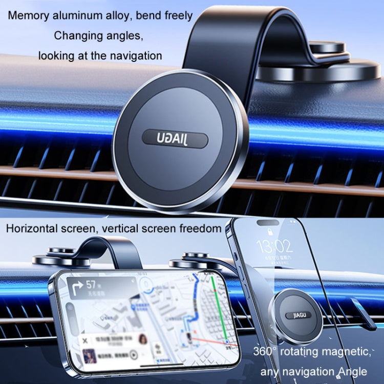 JIAGU Car Suction Cup Type Magsafe Mobile Phone Bracket Telescopic Instrument Panel Car Navigation Rack(Black) - HoMEdemic™ 