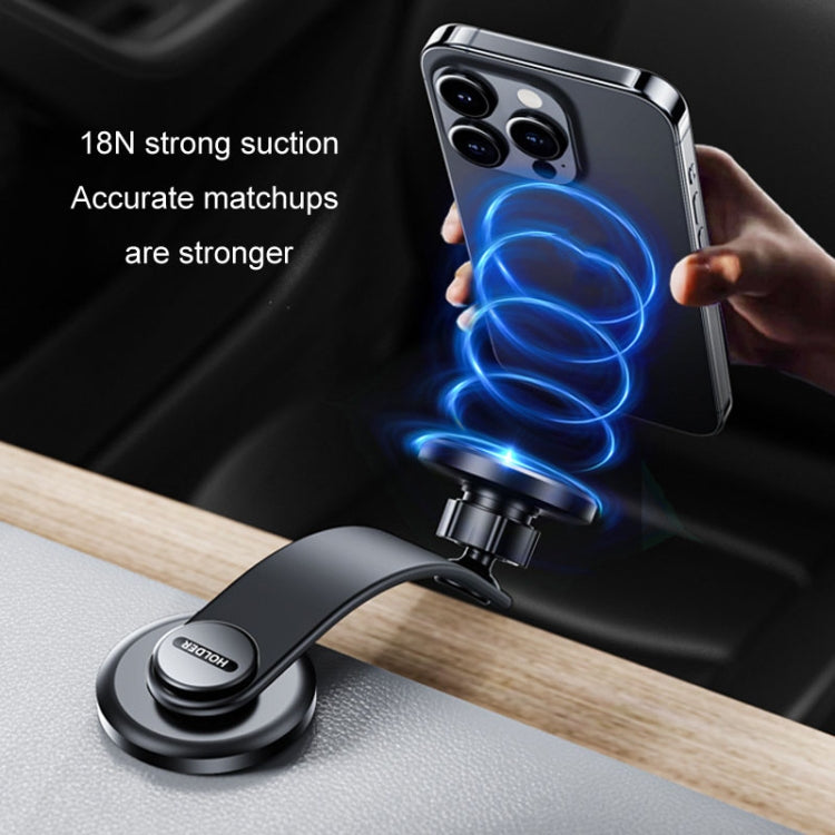 JIAGU Car Suction Cup Type Magsafe Mobile Phone Bracket Telescopic Instrument Panel Car Navigation Rack(Black) - HoMEdemic™ 