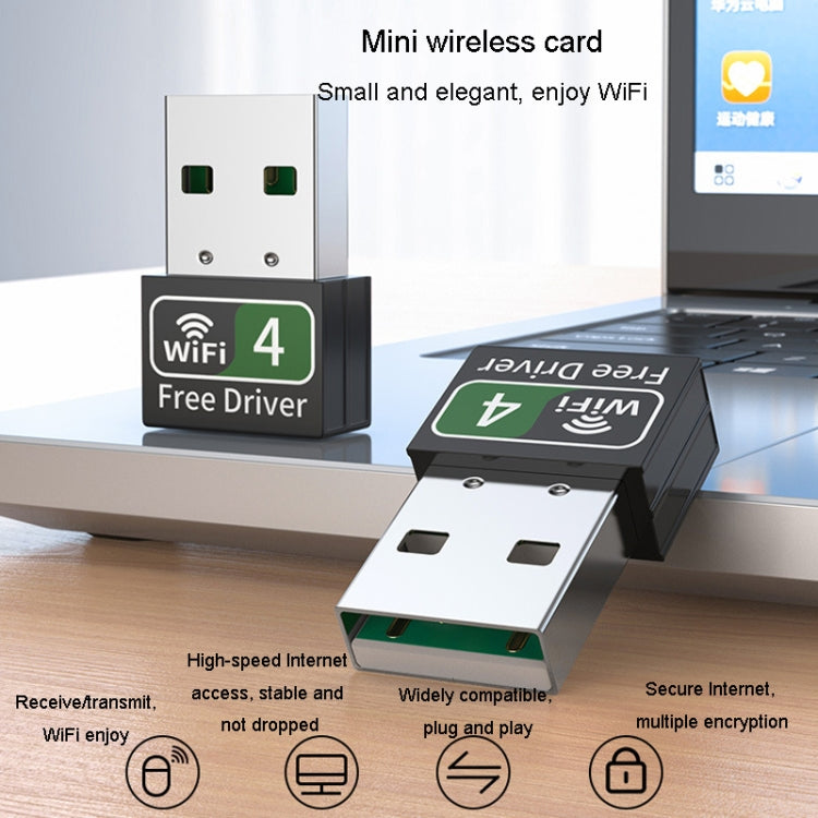 JINGHUA 150M Dual-Band Wireless Network Card Computer External 2.4G/5G USB WiFi Receiver Transmitter - HoMEdemic™ 