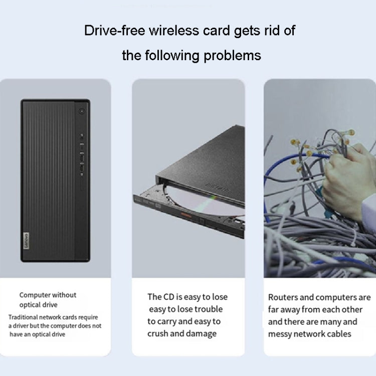 JINGHUA 600M Dual-Band Wireless Network Card Computer External 2.4G/5G USB WiFi Receiver Transmitter - HoMEdemic™ 