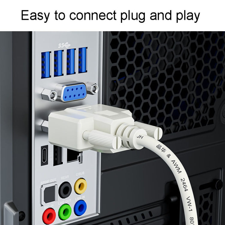 JINGHUA B110 Male To Female DB Cable RS232 Serial COM Cord Printer Device Connection Line, Size: 10m(Beige) - HoMEdemic™ 