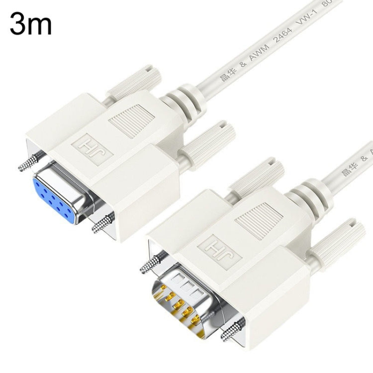 JINGHUA B110 Male To Female DB Cable RS232 Serial COM Cord Printer Device Connection Line, Size: 3m(Beige) - HoMEdemic™ 