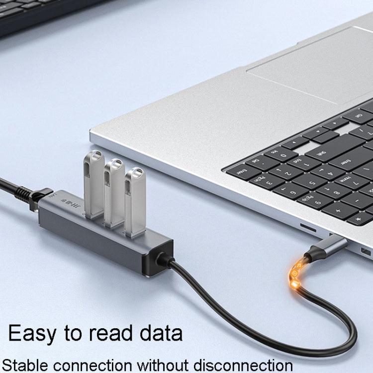 JINGHUA Gigabit LAN Converter For Computer External Driverless Network Card, Specification: USB3.0 Four Port - HoMEdemic™ 