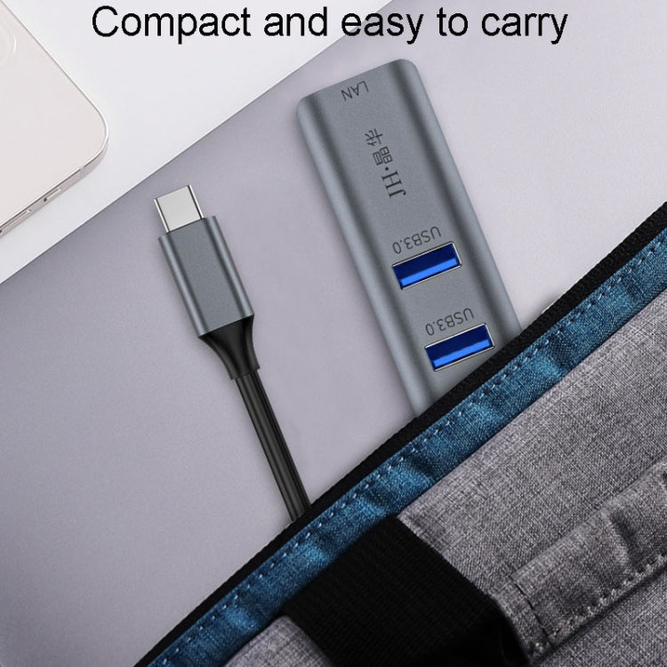 JINGHUA Gigabit LAN Converter For Computer External Driverless Network Card, Specification: USB3.0 Four Port - HoMEdemic™ 