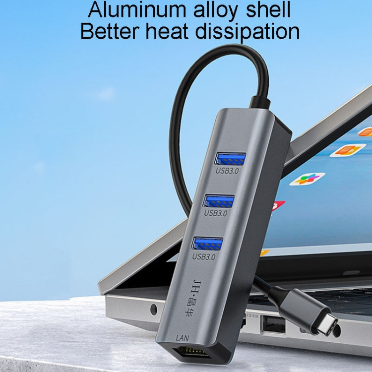 JINGHUA Gigabit LAN Converter For Computer External Driverless Network Card, Specification: USB3.0 Four Port - HoMEdemic™ 